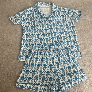 Blue Monkey Pajamas
